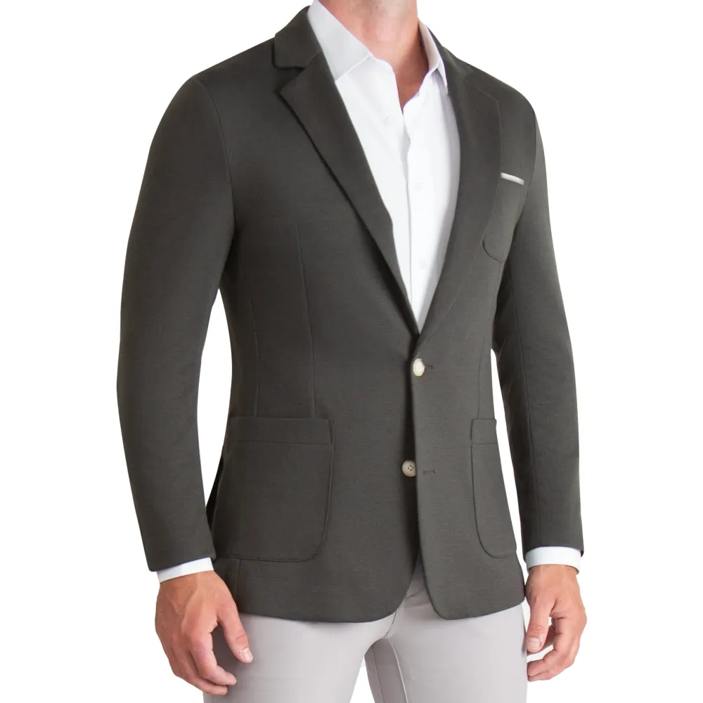State and Liberty Athletic Fit Knit Blazer - Charcoal| Blazers|Blazers/sport Coats