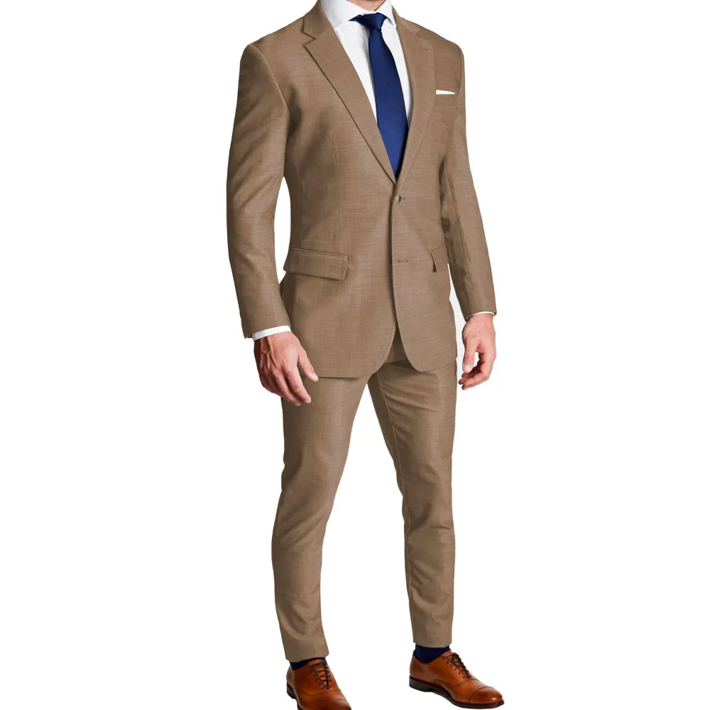 State and Liberty Athletic Fit Stretch Blazer - Heathered Cappuccino| Casual Blazers|Blazers