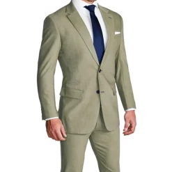 State and Liberty Athletic Fit Stretch Blazer - Heathered Olive| Casual Blazers|Blazers