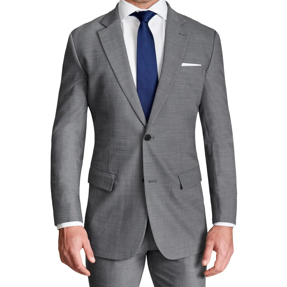 State and Liberty Athletic Fit Stretch Blazer - Heathered Grey| Casual Blazers|Blazers
