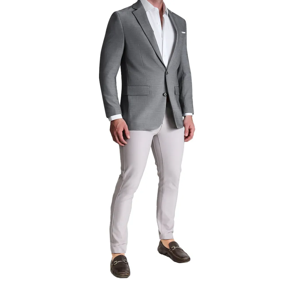 State and Liberty Athletic Fit Stretch Blazer - Heathered Grey| Casual Blazers|Blazers