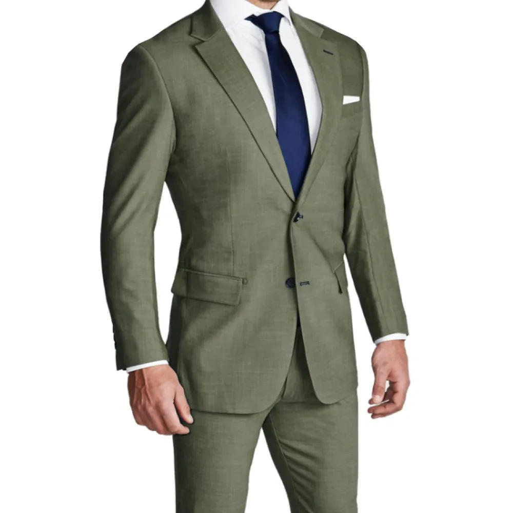 State and Liberty Athletic Fit Stretch Blazer - Heathered Forest Green| Casual Blazers|Blazers