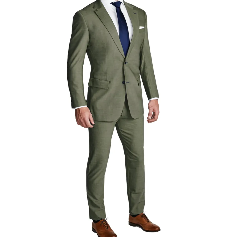 State and Liberty Athletic Fit Stretch Blazer - Heathered Forest Green| Casual Blazers|Blazers