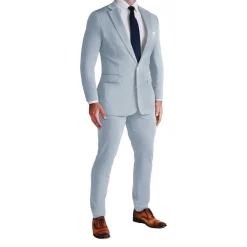 State and Liberty Athletic Fit Stretch Blazer - Solid Cool Blue| Casual Blazers|Blazers