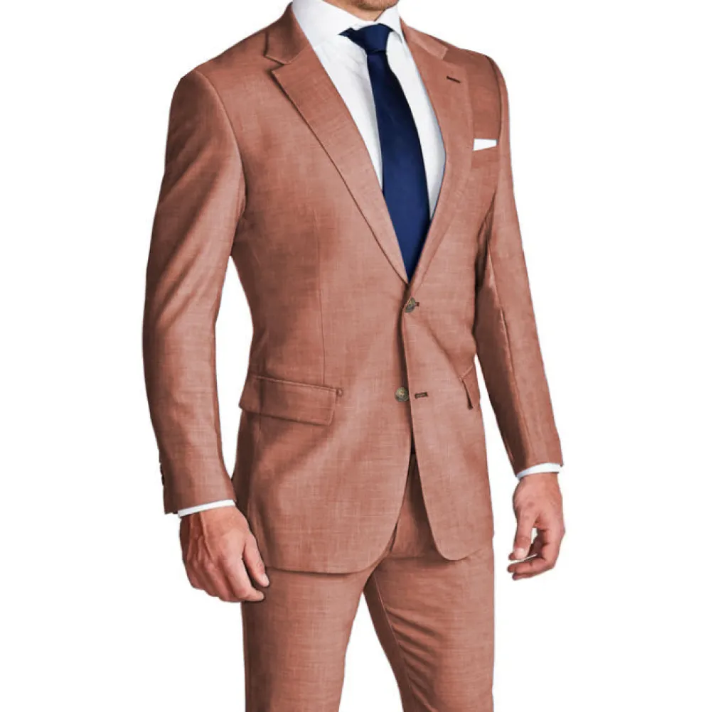 State and Liberty Athletic Fit Stretch Blazer - Heathered Salmon| Casual Blazers|Blazers