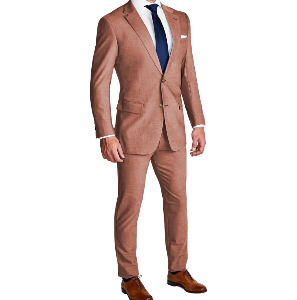 State and Liberty Athletic Fit Stretch Blazer - Heathered Salmon| Casual Blazers|Blazers
