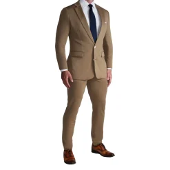State and Liberty Athletic Fit Stretch Blazer - Solid Dark Tan| Casual Blazers|Blazers
