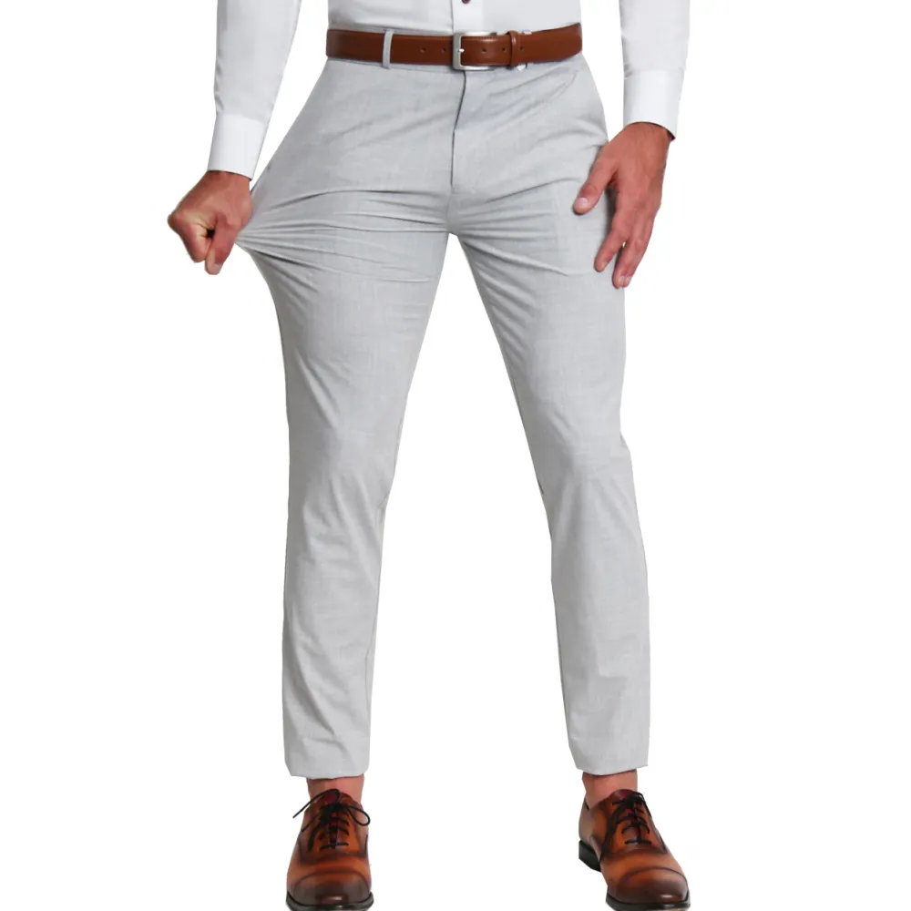 State and Liberty Athletic Fit Stretch Blazer - Lightweight Heathered Light Grey| Casual Blazers|Blazers