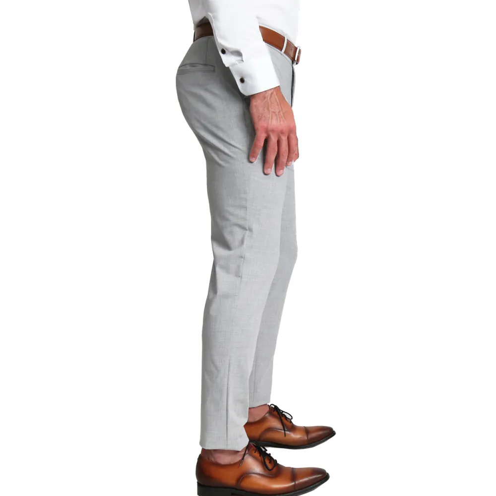 State and Liberty Athletic Fit Stretch Blazer - Lightweight Heathered Light Grey| Casual Blazers|Blazers