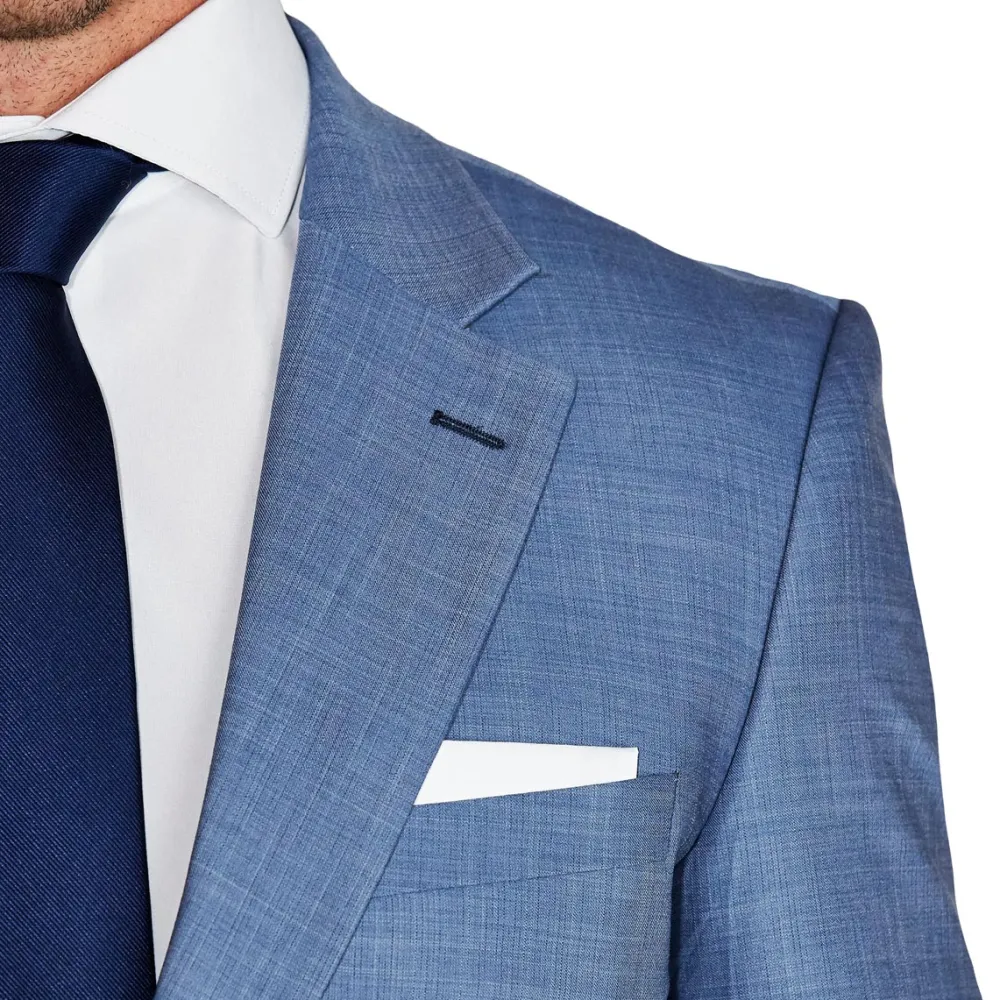 State and Liberty Athletic Fit Stretch Blazer - Heathered Light Blue| Casual Blazers|Blazers