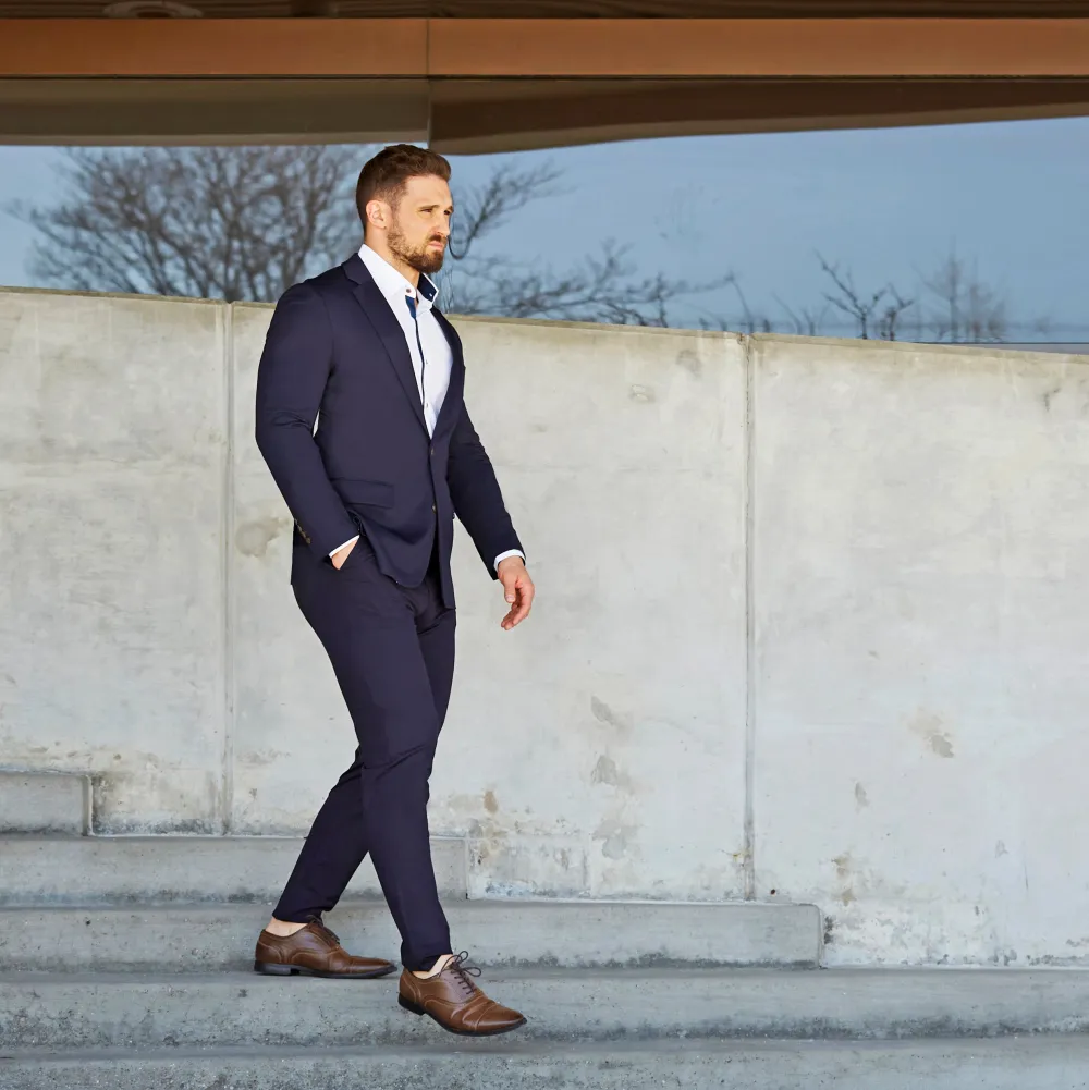 State and Liberty Athletic Fit Stretch Blazer - Navy| Casual Blazers|Blazers