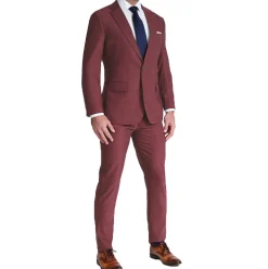 State and Liberty Athletic Fit Stretch Blazer - Heathered Maroon| Casual Blazers|Blazers