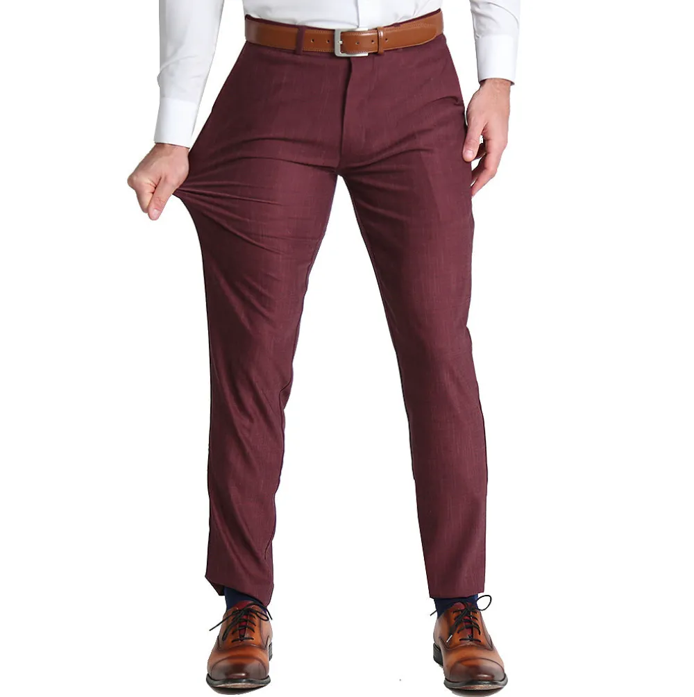 State and Liberty Athletic Fit Stretch Blazer - Heathered Maroon| Casual Blazers|Blazers