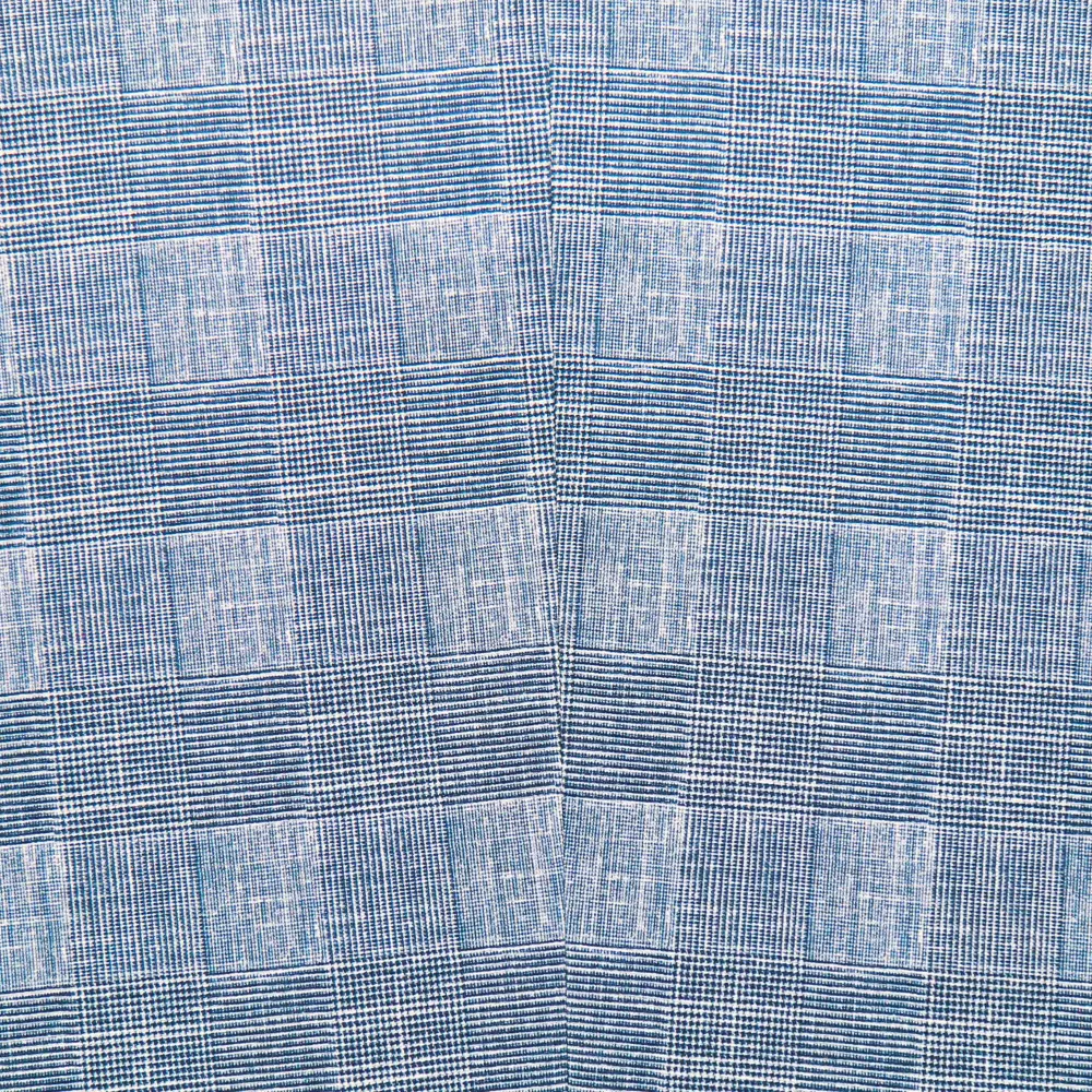 State and Liberty Athletic Fit Stretch Suit - Knit Light Blue, Navy and White Plaid| Suits