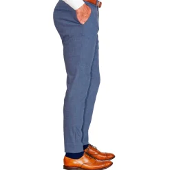 State and Liberty Athletic Fit Stretch Suit - Heathered Blue| Suits