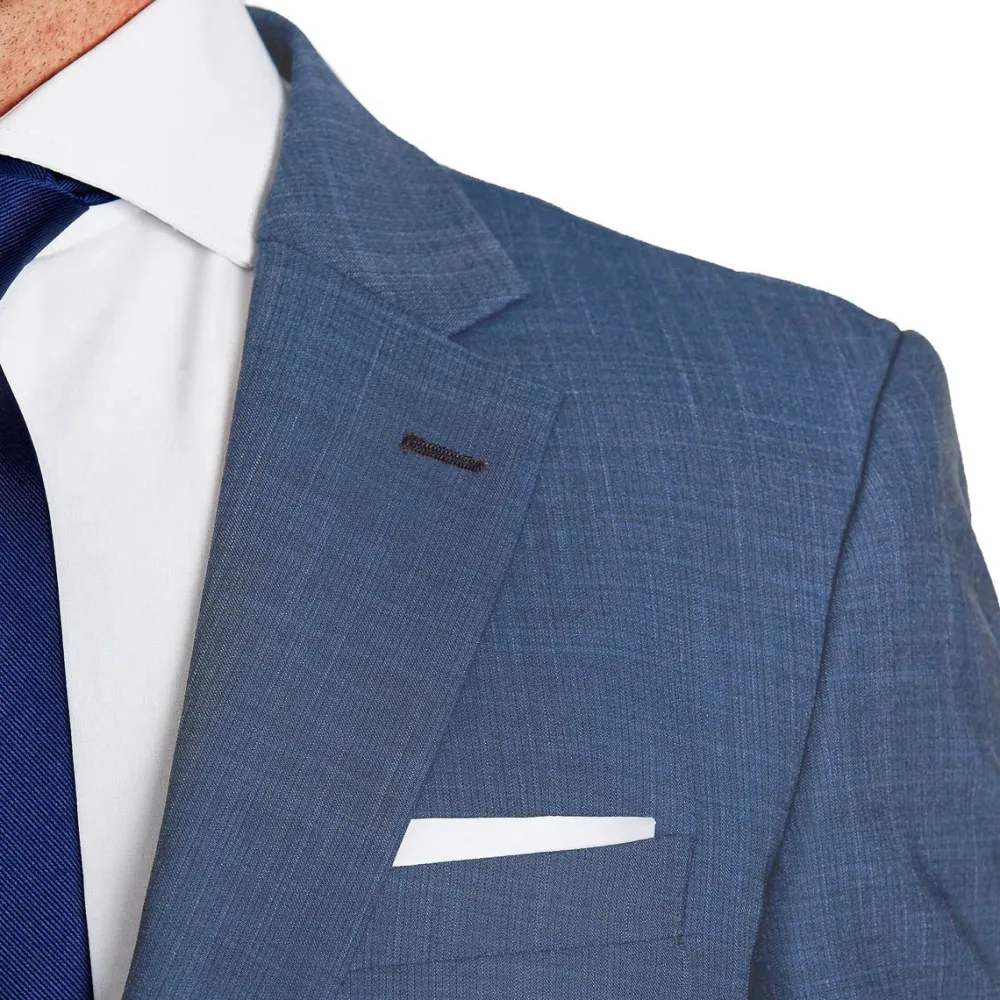State and Liberty Athletic Fit Stretch Suit - Heathered Blue| Suits