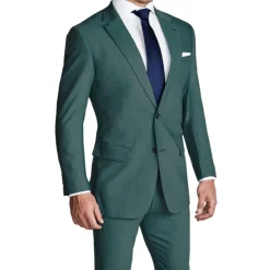 State and Liberty Athletic Fit Stretch Suit - Heathered Sea Green| Suits