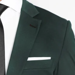State and Liberty Athletic Fit Stretch Suit - Solid Hunter Green| Suits