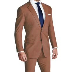 State and Liberty Athletic Fit Stretch Suit - Heathered Copper| Suits