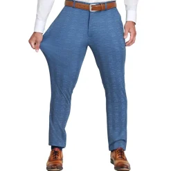 State and Liberty Athletic Fit Stretch Suit - Electric Blue Plaid| Suits