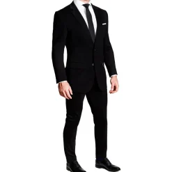 State and Liberty Athletic Fit Stretch Suit - Black| Suits