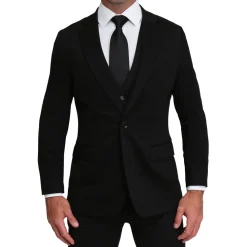 State and Liberty Athletic Fit Stretch Suit - Black| Suits