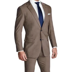 State and Liberty Athletic Fit Stretch Suit - Lightweight Heathered Latte| Suits