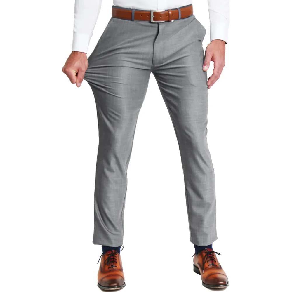 State and Liberty Athletic Fit Stretch Suit - Heathered Grey| Suits