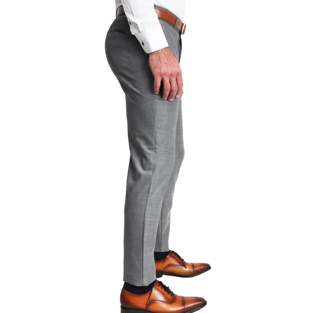State and Liberty Athletic Fit Stretch Suit - Heathered Grey| Suits