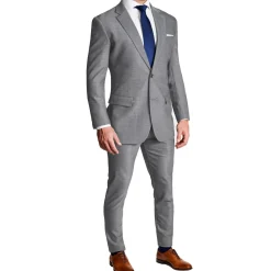 State and Liberty Athletic Fit Stretch Suit - Heathered Grey| Suits