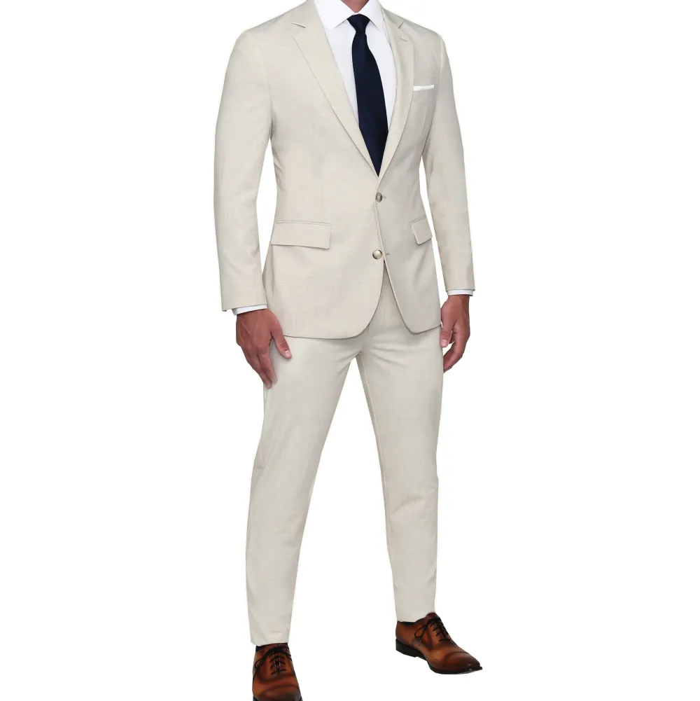 State and Liberty Athletic Fit Stretch Suit - Lightweight Heathered Bamboo| Suits