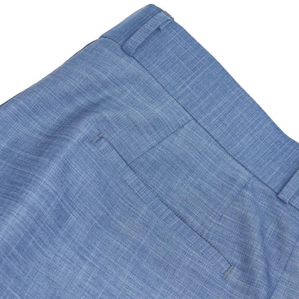State and Liberty Athletic Fit Stretch Suit - Heathered Light Blue| Suits