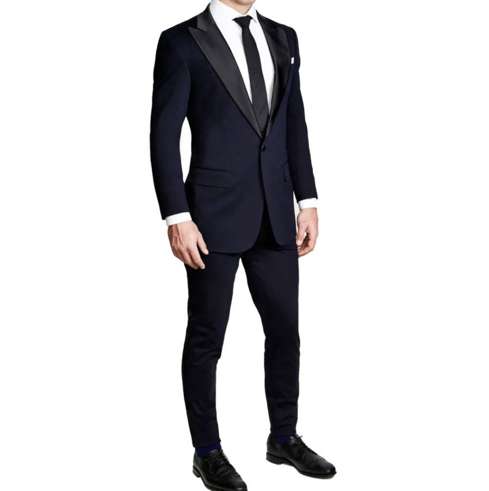 State and Liberty Athletic Fit Stretch Tuxedo - Navy with Peak Lapel| Tuxedos|Suits