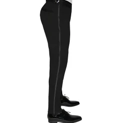 State and Liberty Athletic Fit Stretch Tuxedo - Black with Peak Lapel| Suits|Tuxedos