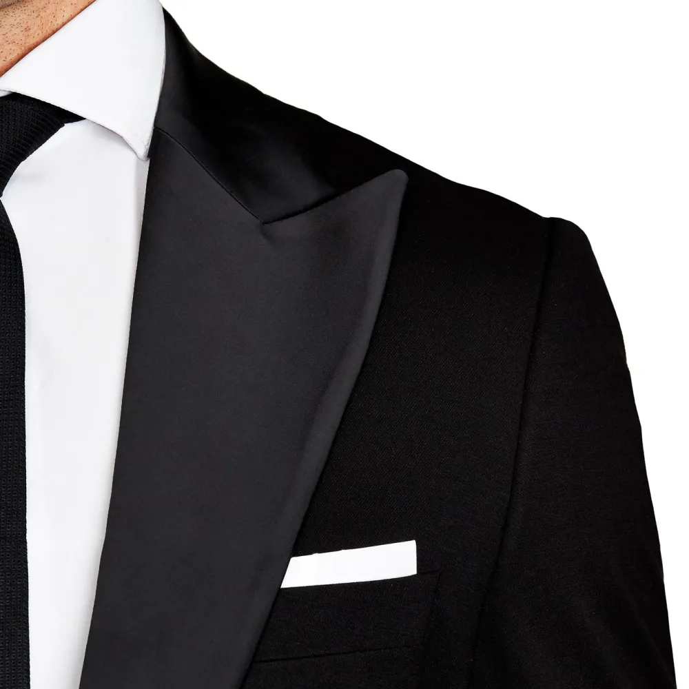State and Liberty Athletic Fit Stretch Tuxedo Jacket - Black with Peak Lapel| Tuxedos|Blazers