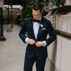 State and Liberty Athletic Fit Stretch Tuxedo - Navy with Shawl Lapel| Tuxedos|Suits