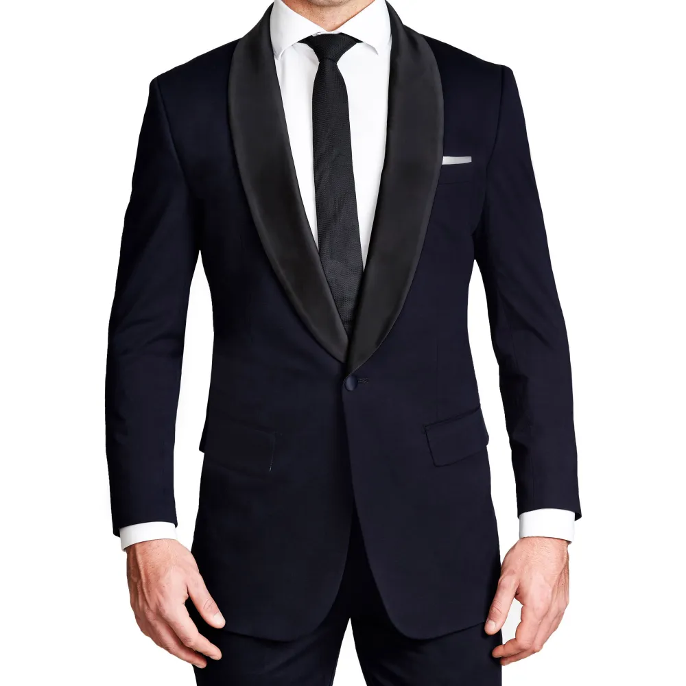 State and Liberty Athletic Fit Stretch Tuxedo Jacket - Navy with Shawl Lapel| Tuxedos|Blazers