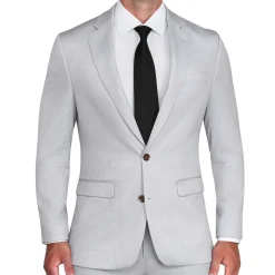 State and Liberty Brushed Tech Stretch Blazer - Light Grey Microcheck| Casual Blazers|Blazers