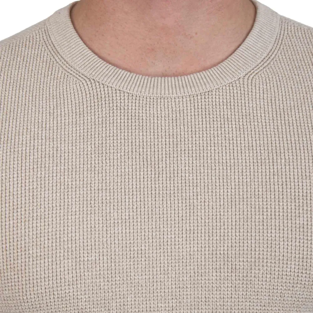 State and Liberty Heavy Knit Crewneck - Tan| Quarter Zips & Hoodies|Casual Long Sleeves