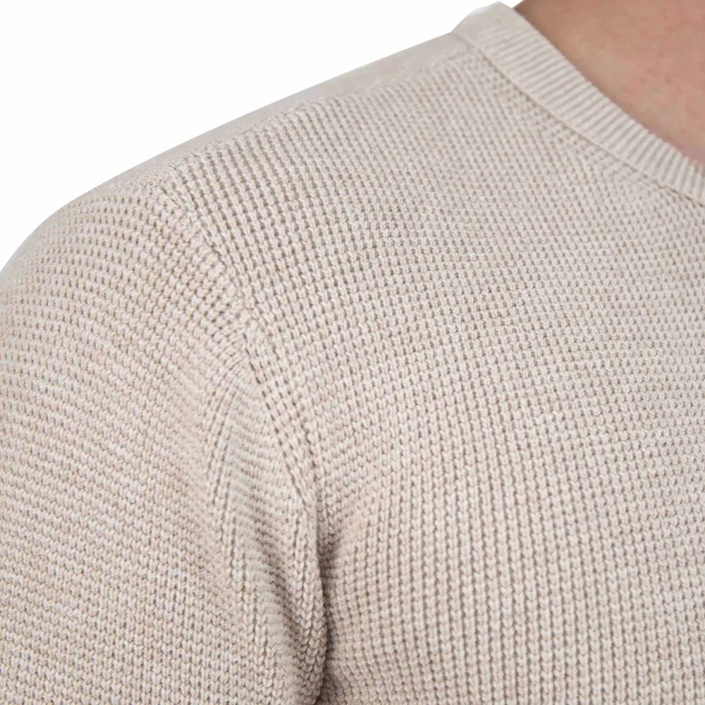 State and Liberty Heavy Knit Crewneck - Tan| Quarter Zips & Hoodies|Casual Long Sleeves