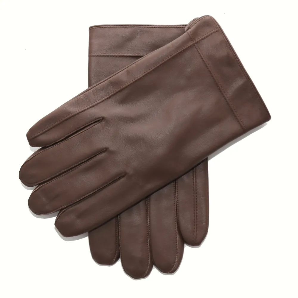 State and Liberty Leather Gloves - Dark Brown| Accessories