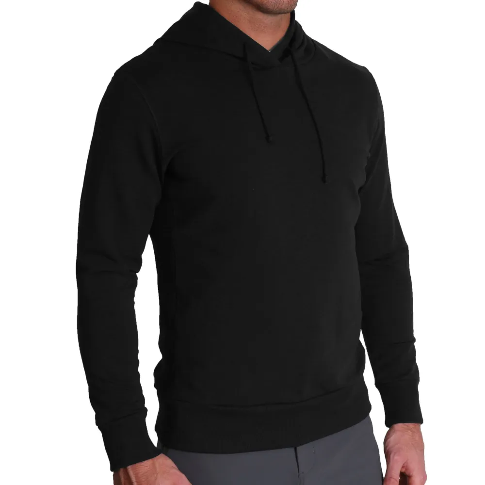 State and Liberty Solid Black Hoodie| Quarter Zips & Hoodies