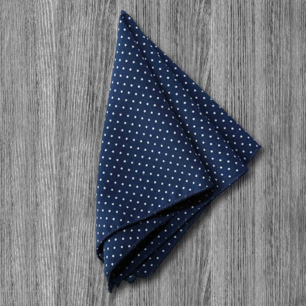 State and Liberty "The Boylston" Navy with White Polka Dots| Dress Shirts