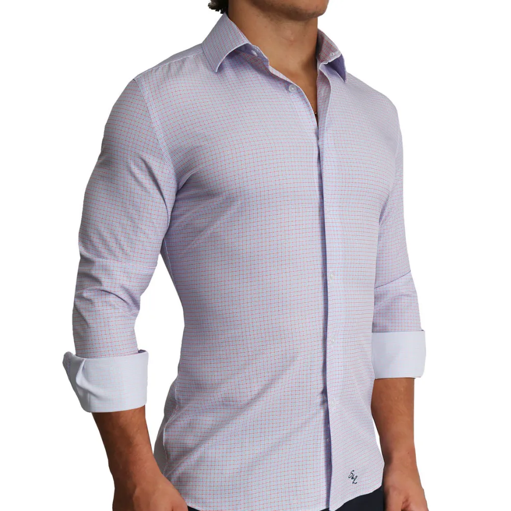 State and Liberty "The Buck" Orange and Blue Pattern| Dress Shirts