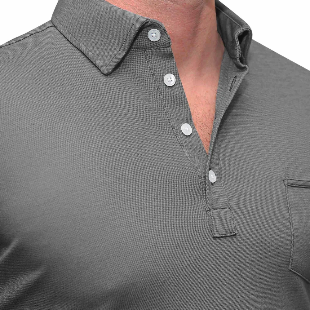 State and Liberty "The Conrad" Pique Polo| Short Sleeve Button Downs|Polos