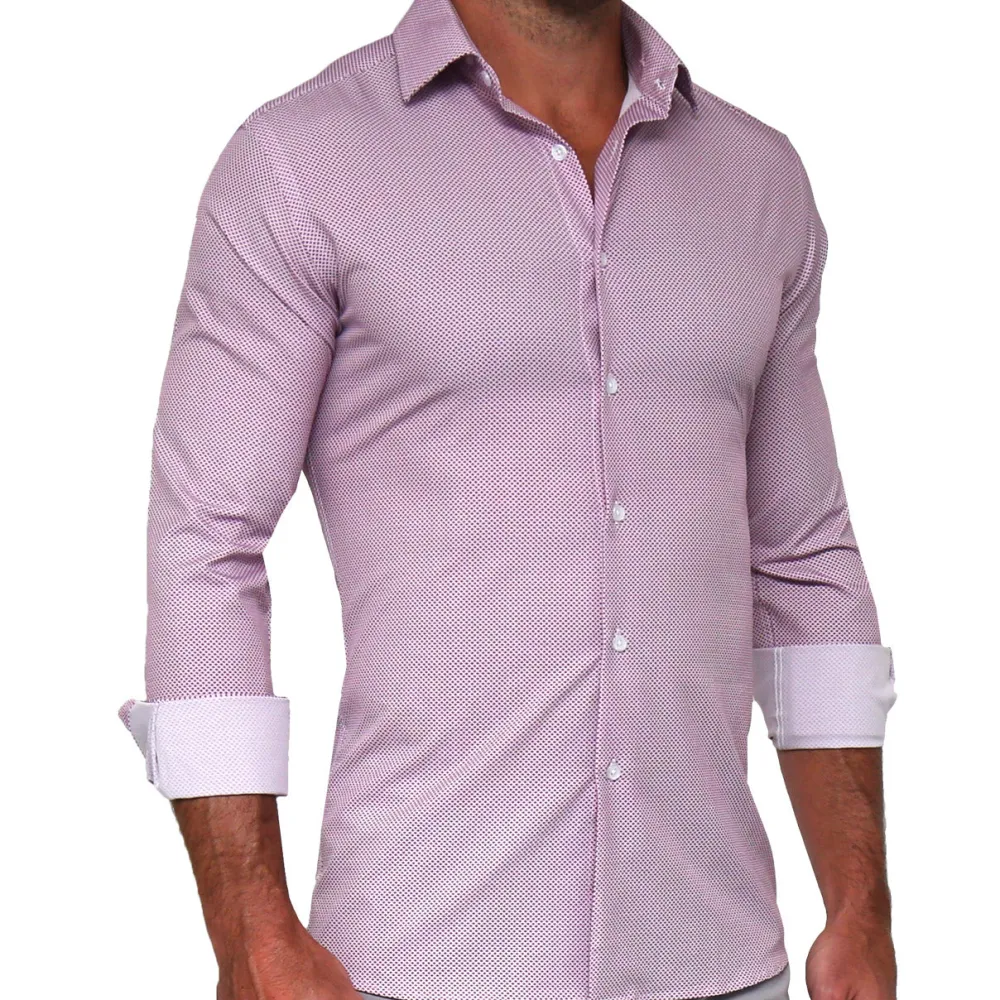 State and Liberty "The Cullinan" Purple Diamond Print| Dress Shirts