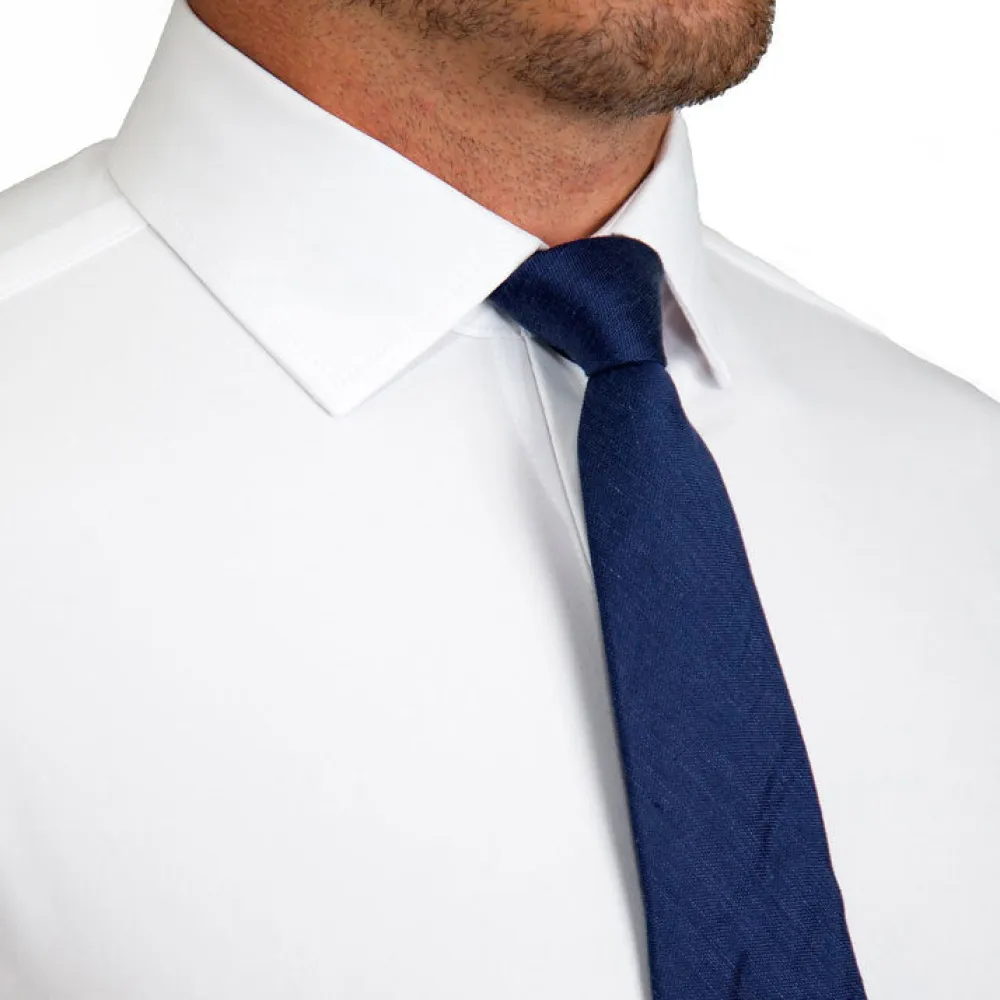 State and Liberty "The Everest" Winter-Weight Solid White| Dress Shirts