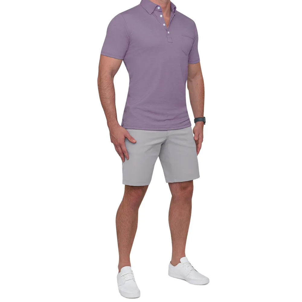 State and Liberty "The Ezra" Pique Polo| Short Sleeve Button Downs|Polos