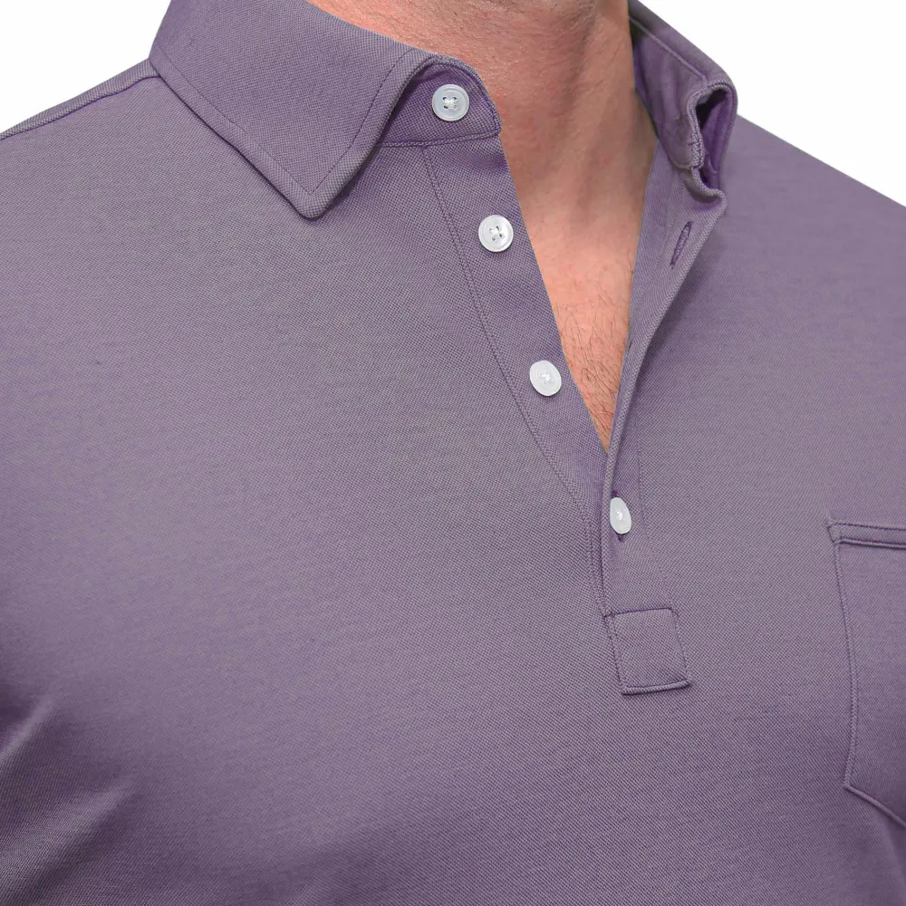 State and Liberty "The Ezra" Pique Polo| Short Sleeve Button Downs|Polos