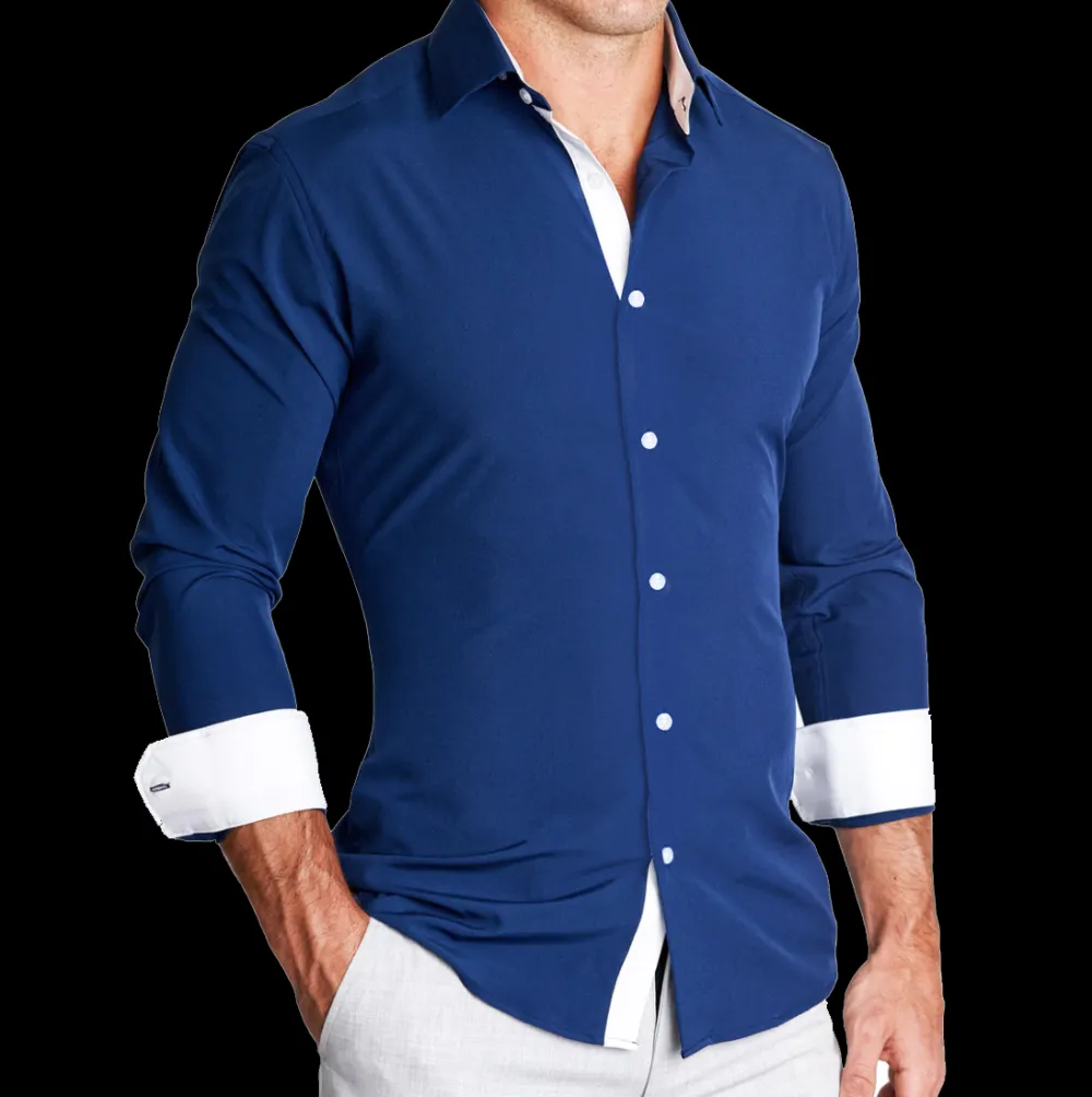 State and Liberty "The Howard" Limited Edition: Navy with White Accents| Dress Shirts